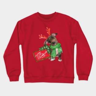 Christmas Staffy Crewneck Sweatshirt